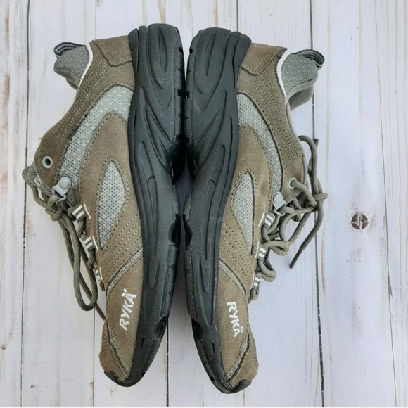 Ryka Womens Walking Shoes Running Size 7.5 Brown Lace Up - Picture 3 of 6